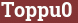 Brick with text Toppu0