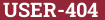 Brick with text USER-404