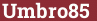 Brick with text Umbro85