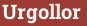 Кирпич с текстом Urgollor