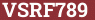 Brick with text VSRF789
