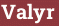 Кирпич с текстом Valyr