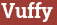 Brick with text Vuffy