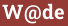Brick with text W@de