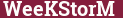 Brick with text WeeKStorM