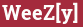 Brick with text WeeZ[y]