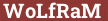 Brick with text WoLfRaM