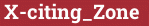 Brick with text X-citing_Zone