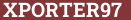 Brick with text XPORTER97