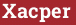 Кирпич с текстом Xacper