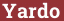 Brick with text Yardo