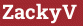 Brick with text ZackyV