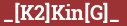 Brick with text _[K2]Kin[G]_