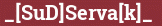 Brick with text _[SuD]Serva[k]_