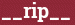 Brick with text __rip__