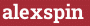 Brick with text alexspin