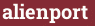 Brick with text alienport