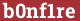 Brick with text b0nf1re