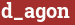 Brick with text d_agon