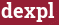Brick with text dexpl