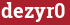 Кирпич с текстом dezyr0