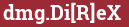 Brick with text dmg.Di[R]eX