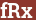 Brick with text fRx