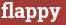Brick with text flappy