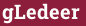 Кирпич с текстом gLedeer