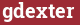 Brick with text gdexter
