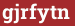 Brick with text gjrfytn