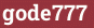 Brick with text gode777