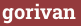 Brick with text gorivan
