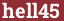Brick with text hell45