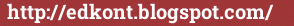 Brick with text http://edkont.blogspot.com/