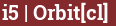 Brick with text i5 | Orbit[cl]