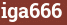 Brick with text iga666