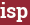 Brick with text isp