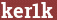 Brick with text ker1k