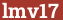 Brick with text lmv17