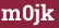 Кирпич с текстом m0jk