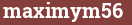 Brick with text maximym56
