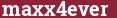 Brick with text maxx4ever
