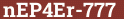 Brick with text nEP4Er-777