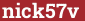 Кирпич с текстом nick57v