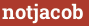 Кирпич с текстом notjacob