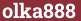 Brick with text olka888