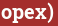 Brick with text opex)