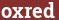 Brick with text oxred