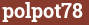 Brick with text polpot78